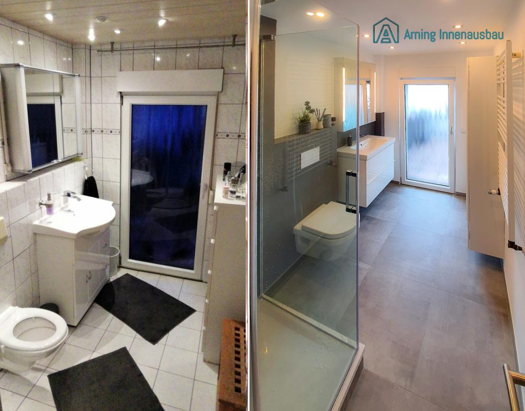 Badezimmer neu gestaltet   fugenlos und modern.